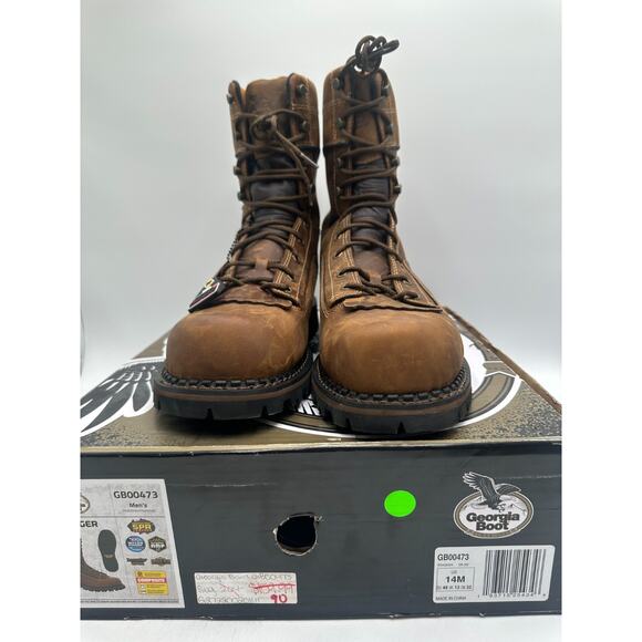 Georgia Boot Logger NEW Men's Color Brown US Size 14 - Picture 9 of 9